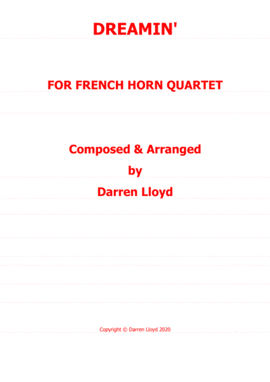 Dreamin' - French Horn quartet