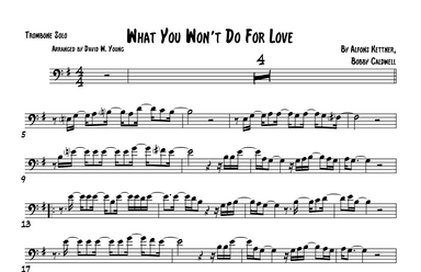 What You Won't Do For Love (arr. David W. Young)