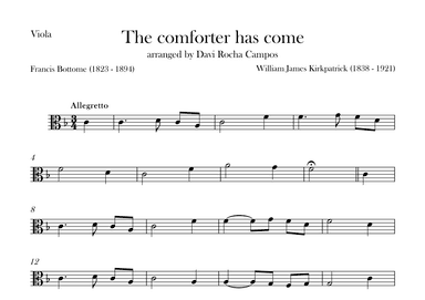 The comforter has come (arr. Davi Rocha Campos)