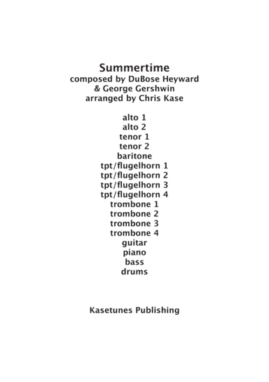 Summertime (arr. Chris Kase)