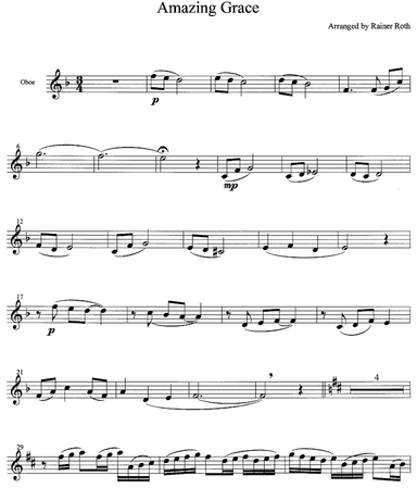 Amazing Grace - Amazing Grace (arr. R G Roth)