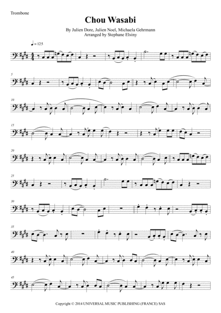 Chou Wasabi (arr. Stephane ELSINY)