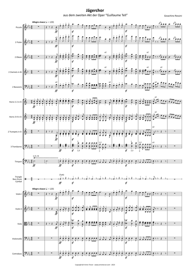 Hunters' Chorus (Jägerchor) from Act 2 of "William Tell" (arr. Armin Terzer)