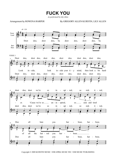 Fuck You (arr. Rowena Harper)