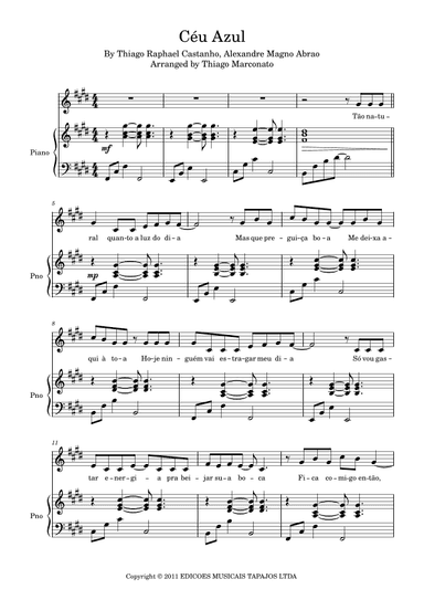 Ceu Azul (arr. Thiago Marconato)