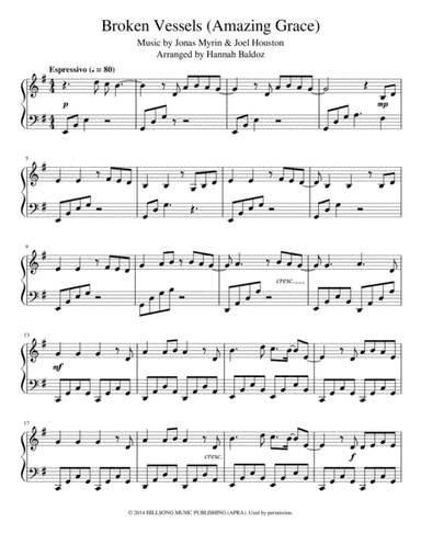 Broken Vessels (amazing Grace) (arr. Hannah Baldoz)