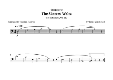 The Skaters Waltz (for beginners) (arr. Rodrigo Faleiros)