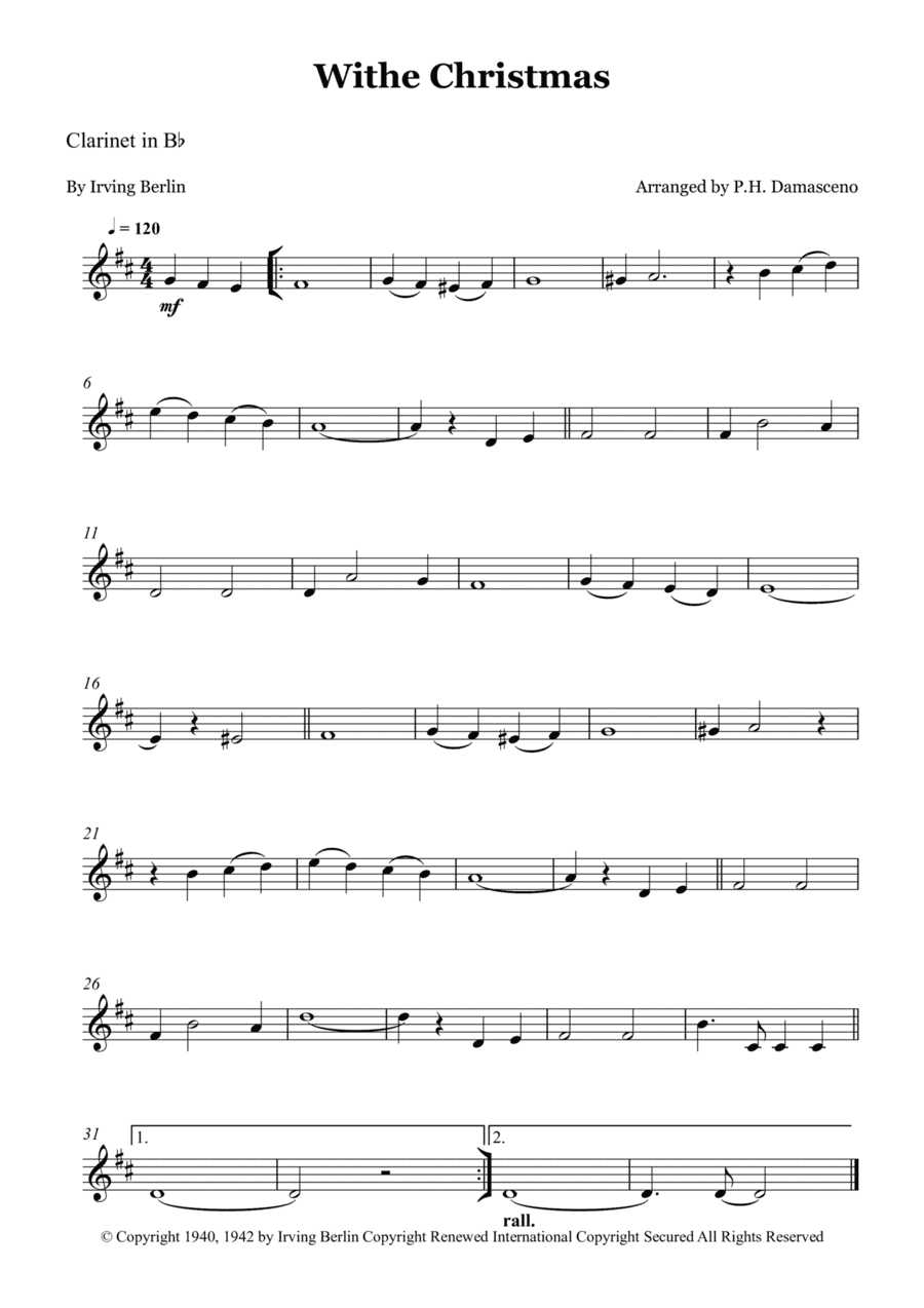 White Christmas (arr. P.H. Damasceno)