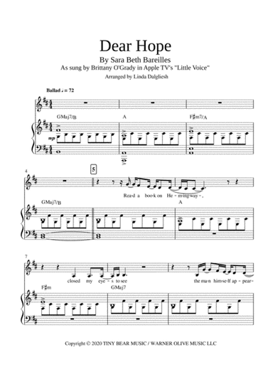 Dear Hope (arr. Linda Dalgliesh)