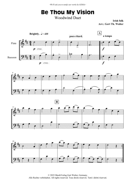 Be Thou My Vision (arr. Gert Th. Walter)