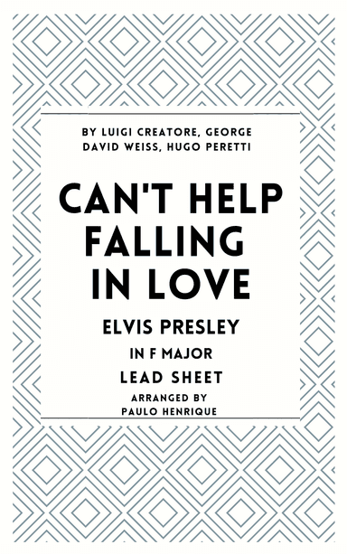 Can't Help Falling In Love (arr. Paulo Henrique)