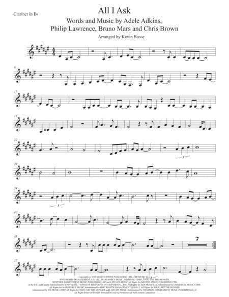 All I Ask (arr. Kevin Busse)