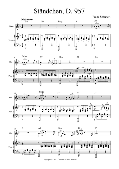 Ständchen (arr. Golden Skull Editions)