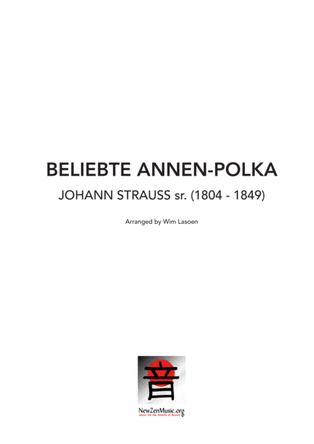 Beliebte Annen-Polka op. 137 (arr. Wim Lasoen)
