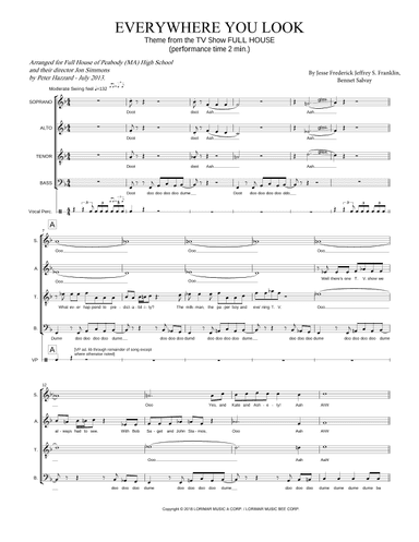 Everywhere You Look - Opening And Closing Theme (arr. Peter Hazzard)