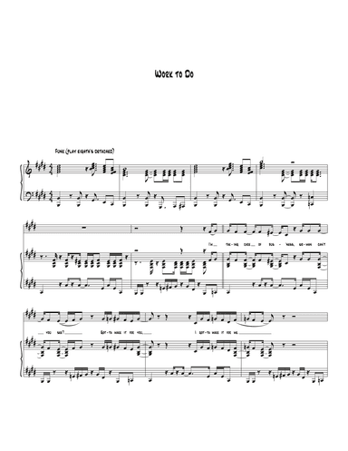 Work To Do (arr. Biegler)