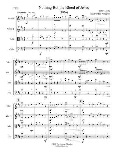 Nothing But the Blood of Jesus (arr. DEE BRAXTON PELLEGRINO)