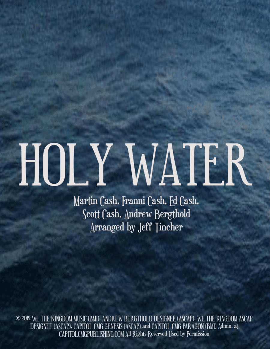 Holy Water (arr. Jeff Tincher)
