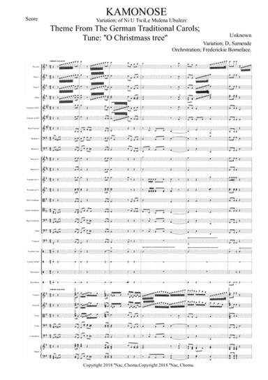Kamonose, German fork tune (arr. Frede-Rickie B Musonda)