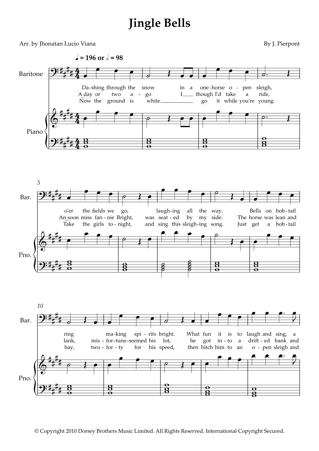 Jingle Bells (arr. Jhonatan Lucio Viana)