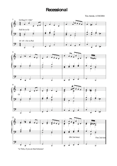 Recessional