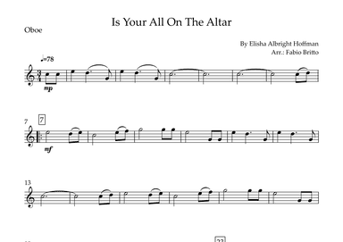 Is Your All On The Altar? (arr. Fabio Britto)