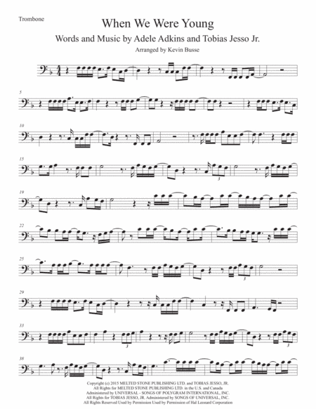 When We Were Young (arr. Kevin Busse)