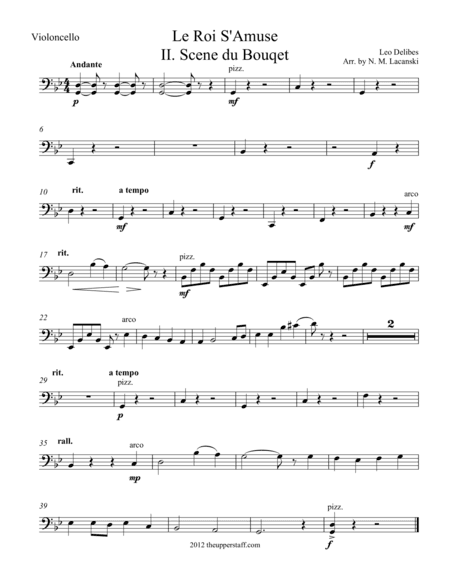 Le Roi S'Amuse Scene du bouquet (arr. Nick Lacanski)