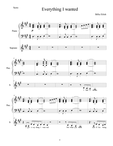 Everything I Wanted (arr. Esther Lindeboom)