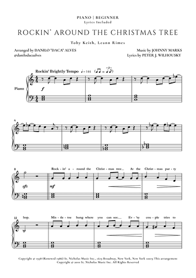 Rockin' Around The Christmas Tree (arr. Danilo "Daca" Alves)
