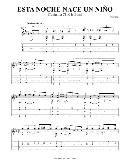 Esta noche nace un Niño (Tonight a Child Is Born) (arr. Mark Phillips)