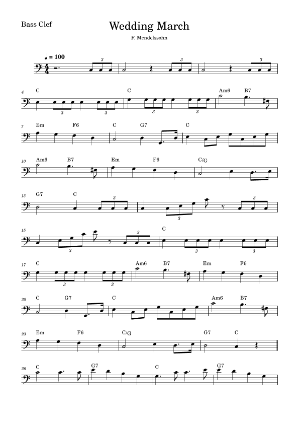 Wedding March (arr. Fabio Eduardo de Oliveira)