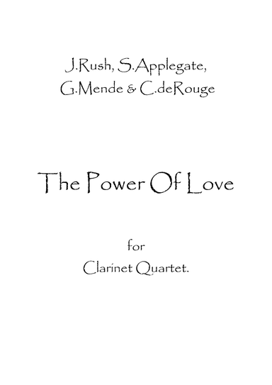 The Power Of Love (arr. Spence Bundy)