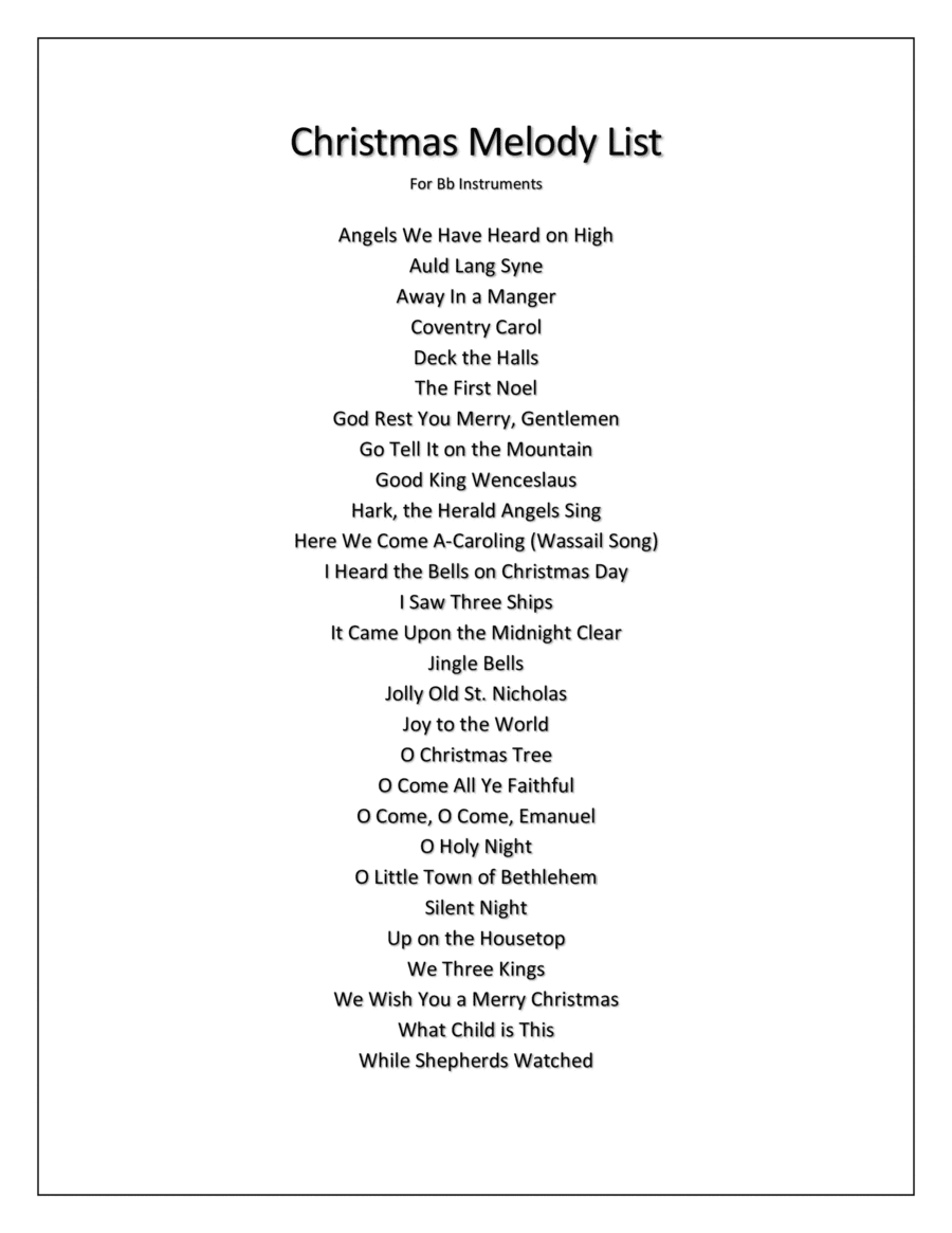 28 Christmas Melodies (arr. Robert Moody)
