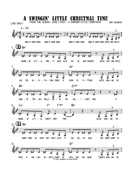 A Swingin' Little Christmas Time - LEAD SHEET