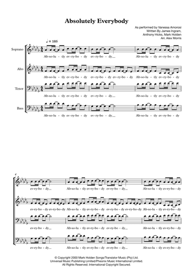 Absolutely Everybody (arr. Alex Morris)