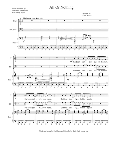 All Or Nothing (arr. Chad Weirick)