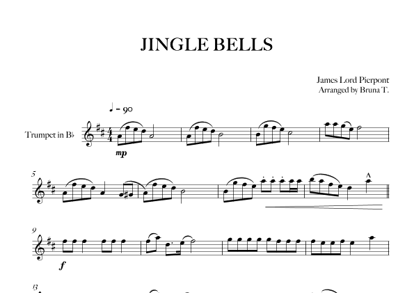 Jingle Bells (Trumpet) (arr. Bruna T.)
