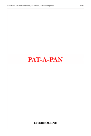 Pat-A-Pan (arr. Ralph B. Woodward)