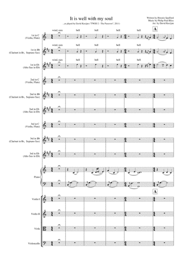 It is well with my soul (complete arrangement) (arr. David Kocijan)