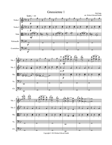 Gnossienne 1 (arr. Robert Edward Smith)