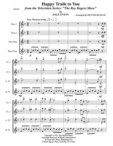 Happy Trails (arr. Dennis Ruello)