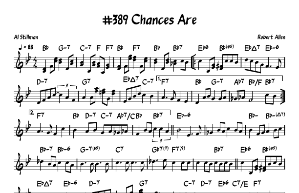 Chances Are (arr. arr. by John Fries)