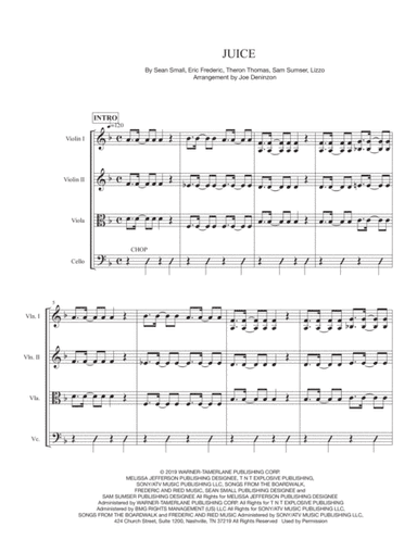 Juice (arr. Joe Deninzon)