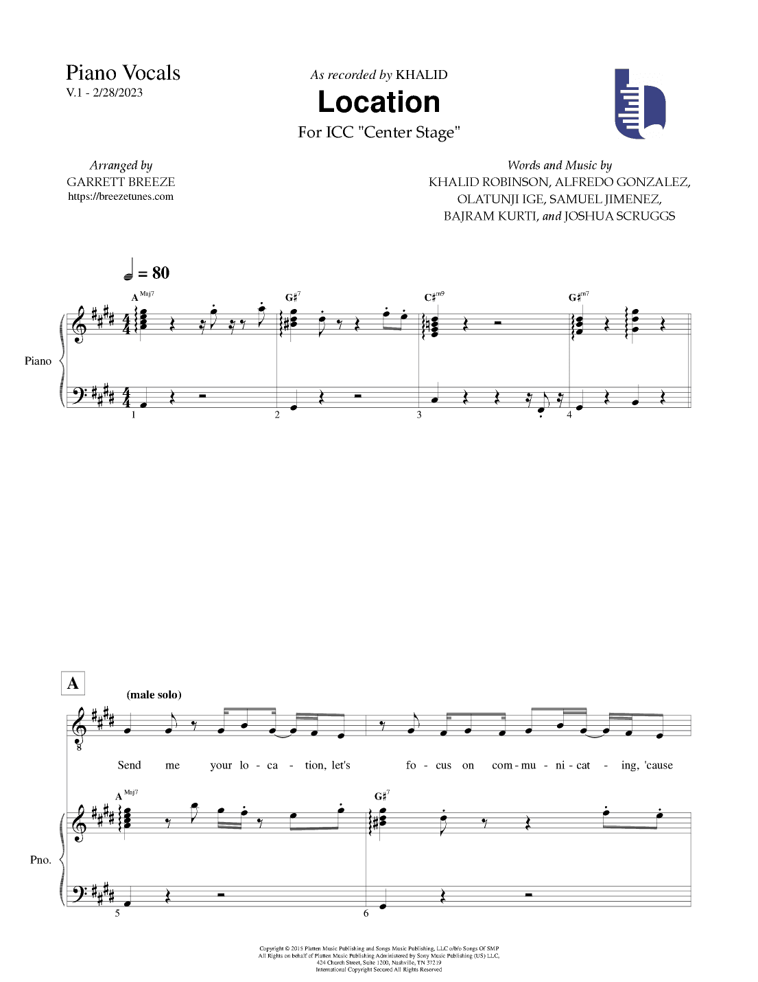 Location (arr. Garrett Breeze)