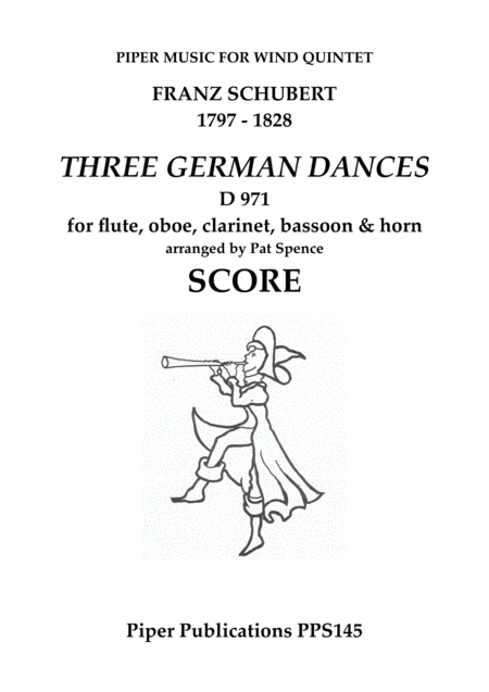 SCHUBERT THREE GERMAN DANCES D. 971 (arr. Pat Spence)