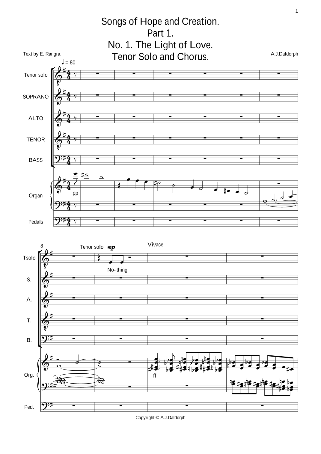 The Light of Love (from Songs of Hope and Creation)