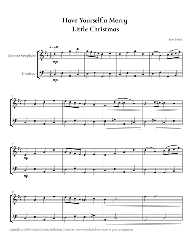 Have Yourself A Merry Little Christmas (arr. Cadenza Editions)