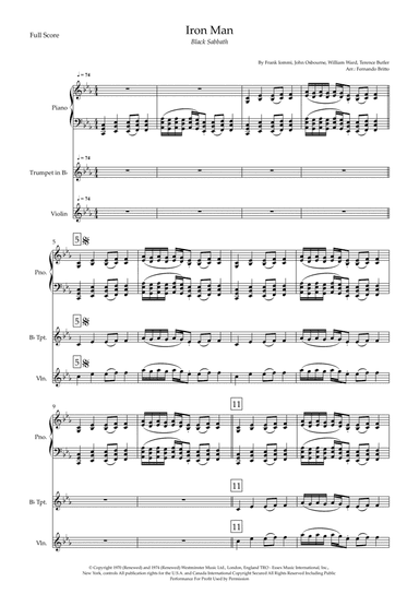 Iron Man (arr. Fernando Britto)