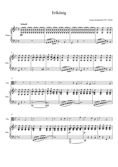 Franz Schubert - Erlkönig (Viola Solo) (arr. André Laitano)